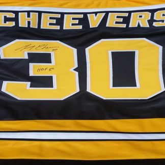 Boston Bruins Gerry Cheevers Autographed Jersey