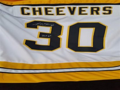 Boston Bruins Gerry Cheevers Autographed Jersey