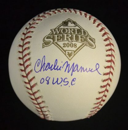 Philadelphia Phillies Charlie Manuel Autographed Baseball