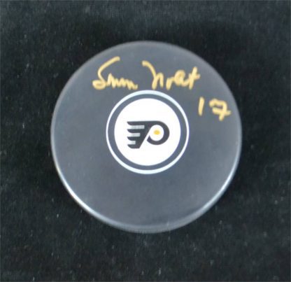 Philadelphia Flyers Simon Nolet Autographed Puck