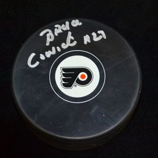 Philadelphia Flyers Bruce Cowick Autographed Puck