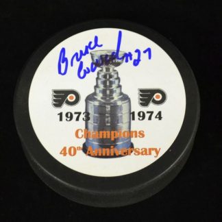 Philadelphia Flyers Bruce Cowick Autographed Puck