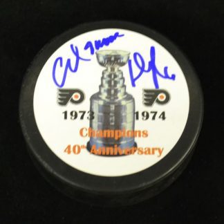Philadelphia Flyers Andre Dupont Autographed Puck