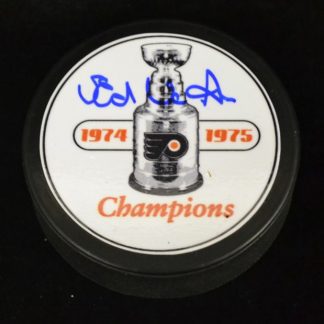 Philadelphia Flyers Ed Van Impe Autographed Puck