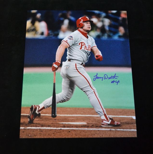 Philadelphia Phillies Lenny Dykstra Autographed Photo - Carls Cards &  Collectibles
