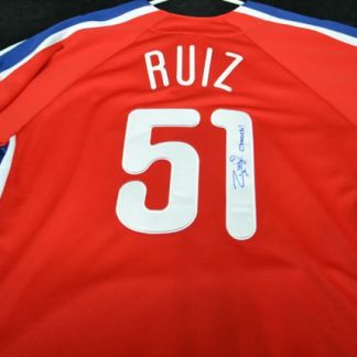 Philadelphia Phillies Carlos Ruiz Autographed Jersey