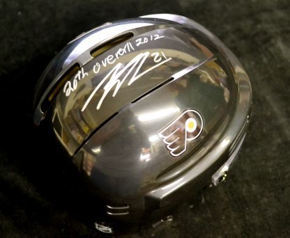 Philadelphia Flyers Scott Laughton Autographed Mini Helmet