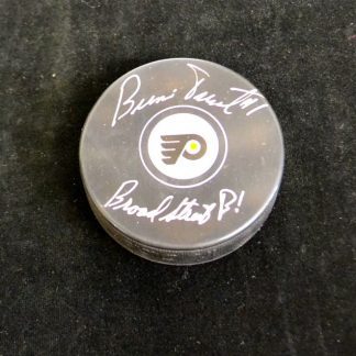 Philadelphia Flyers Bernie Parent Autographed Puck
