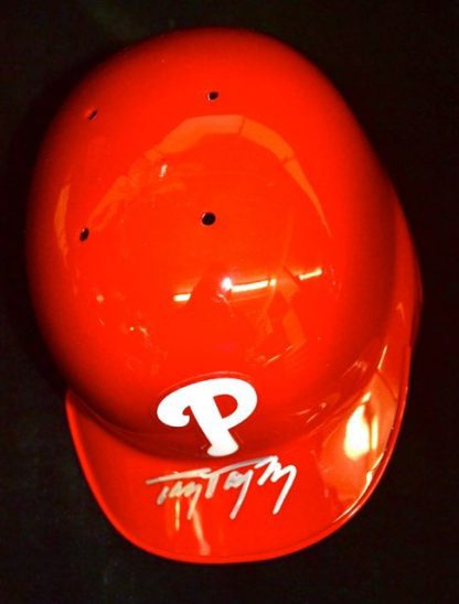 Philadelphia Phillies Tony Taylor Autographed Mini Helmet