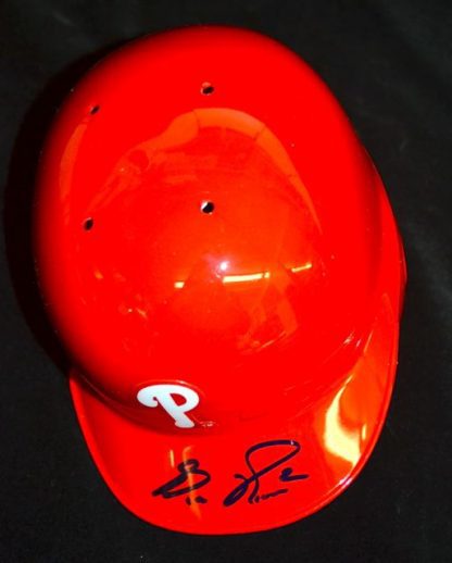 Philadelphia Phillies Ben Revere Autographed Mini Helmet