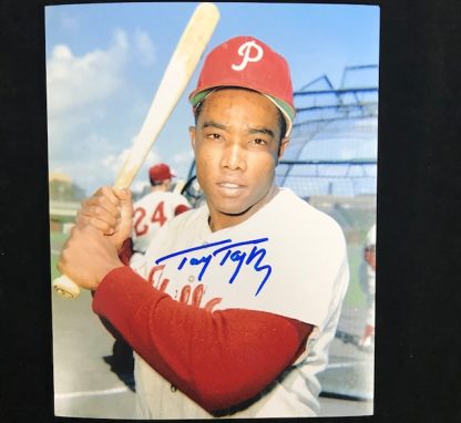 Philadelphia Phillies Tony Taylor Autographed 8 x 10