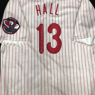 Reading Phillies Darick Hall Autographed Jersey