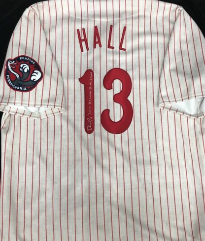 Reading Phillies Darick Hall Autographed Jersey
