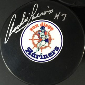 San Diego Mariners Andre Lacroix Autographed Puck