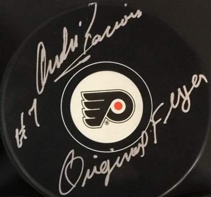 Philadelphia Flyers Andre Lacroix Autographed Puck