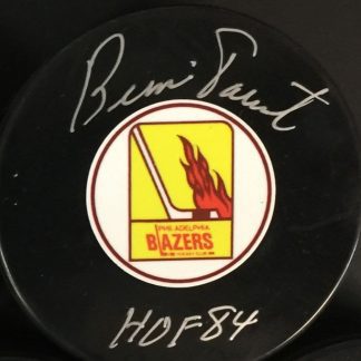Philadelphia Blazers Bernie Parent Autographed Puck