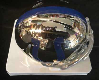Baltimore Colts Lenny Moore Autographed Chrome Mini Helmet