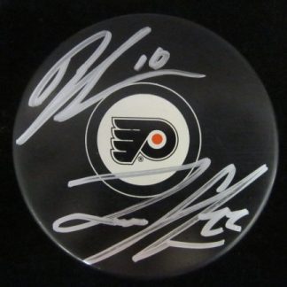 Philadelphia Flyers Brayden & Luke Schenn Autographed Puck