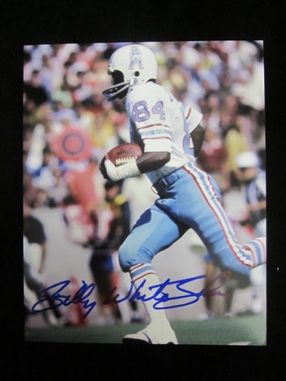 Houston Oilers Billy White Shoes Autographed Photo