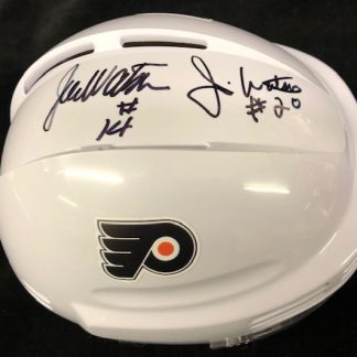 Philadelphia Flyers Joe and Jim Watson Autographed Mini Helmet