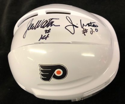 Philadelphia Flyers Joe and Jim Watson Autographed Mini Helmet
