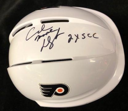Philadelphia Flyers Andre Moose Dupont Autographed Mini Helmet