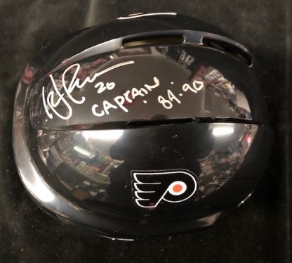 Philadelphia Flyers Dave Poulin Autographed Mini Helmet