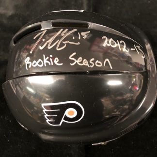 Philadelphia Flyers Tye McGinn Autographed Miini Helmet