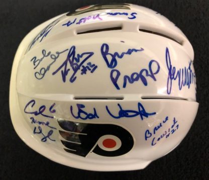Philadelphia Flyers Multi 11 Player Autographed Mini Helmet
