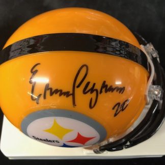Pittsburgh Steelers Erric Pegram Autographed Mini Helmet