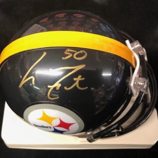 Pittsburgh Steelers Larry Foote Autographed Mini Helmet