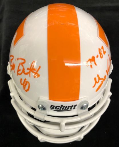Tennessee Vols Bill Bates Autographed Mini Helmet