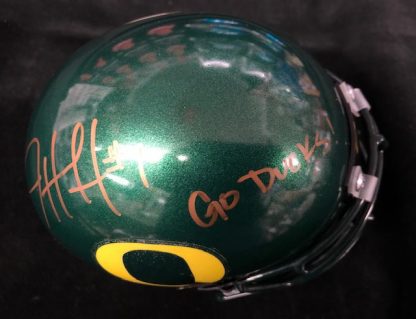 Oregon Ducks Josh Huff Autographed Green Mini Helmet