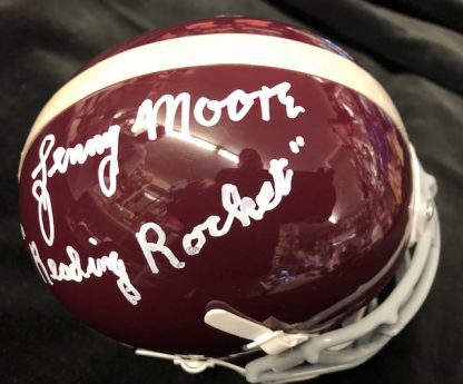 Reading High School Lenny Moore Autographed Mini Helmet