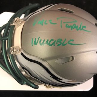 Philadelphia Eagles Vince Papale Autographed Blaze Alt Mini Helmet
