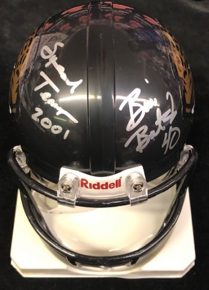 Jacksonville Jaguars Bill Bates Autographed Mini Helmet