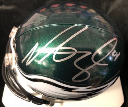 Philadelphia Eagles Nnamdi Asomugha Autogrsphed Mini Helmet