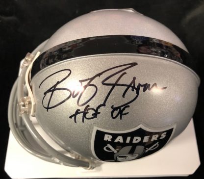Oakland Raiders Bob Brown Autographed Mini Helmet