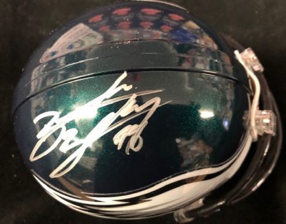 Philadelphia Eagles Brodrick Bunkley Autographed Mini Helmet