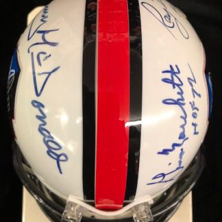 Hall of Fame Logo McDonald / Marchetti / Didinger Autographed Mini Helmet