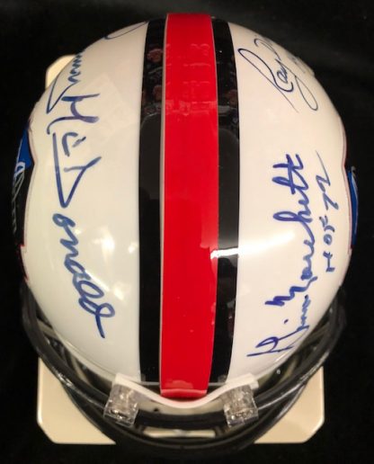 Hall of Fame Logo McDonald / Marchetti / Didinger Autographed Mini Helmet