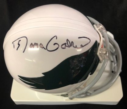 Philadelphia Eagles Roman Gabriel Autographed White Throwback  Mini Helmet