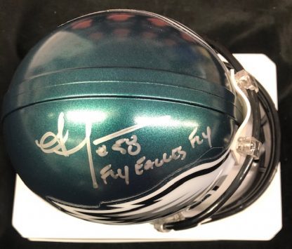 Philadelphia Eagles Jordan HIcks Autographed MIni Helmet