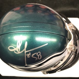 Philadelphia Eagles Jordan Hicks Autographed Mini Helmet