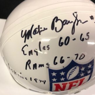 NFL Shield Maxie Baughan Autographed Mini Helmet