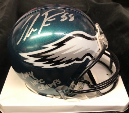 Philadelphia Eagles Ike Reese Autographed Mini Helmet