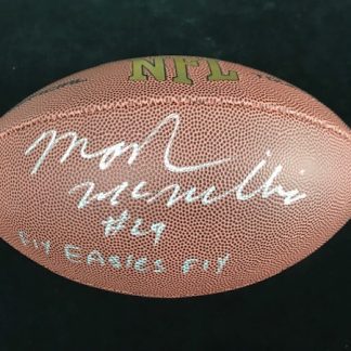 Philadelphia Eagles Mark McMillian Autographed Football