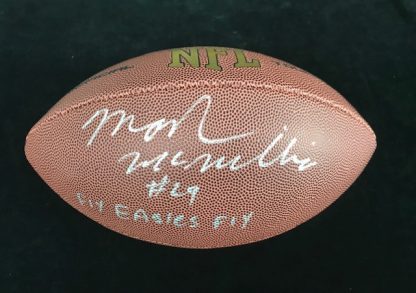 Philadelphia Eagles Mark McMillian Autographed Football