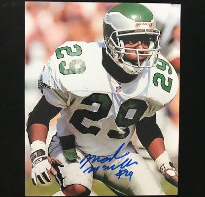 Philadelphia Eagles Mark McMillian Autographed  8 x 10