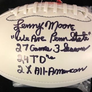 Penn State Nittany Lions Lenny Moore Autoraphed Football